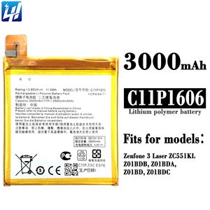 Batterie de téléphone portable C11P1606 Zenfone3 Laser 5.5 ZC551KL Z01BDB Z01BDA Z01BD Z01BDC pour <span class=keywords><strong>Asus</strong></span> <span class=keywords><strong>Zenfone</strong></span> <span class=keywords><strong>3</strong></span> Laser - Product Image 6
