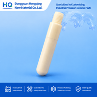 Custom Threaded Alumina Ceramic Rod Precision Machined Ceramic Stud Shaft for Semiconductor Equipment Ceramic Parts with Welding