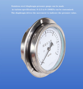 Manomètre à diaphragme haute précision à micro-pression négative en acier inoxydable YE-100BF YE-150BF personnalisé 2,5 KPa - Product Image 5