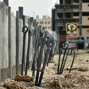 GB799 Tornillo de anclaje de hierro en forma de 9 Perno de anclaje de grúa <span class=keywords><strong>torre</strong></span> incrustada Pernos de M12M16M20M22M24M27-M42 Tipo de producto - Product Image 5