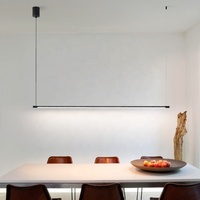 Lampe à LED minimaliste moderne pour restaurant, lustre, bar, table, bureau, lampe suspendue, design créatif, matériau en aluminium