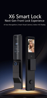 Interphone Vidéo à Reconnaissance Faciale 3D et Veineuse, Serrure Intelligente Extérieure à Empreinte Digitale, Connectivité Tuya Cloud Wi-Fi, en Aluminium – Meilleures Ventes