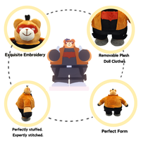 Peluche Kawaii 60 cm, peluche d'anime, jouet en peluche, fabricant de peluches personnalisées, grandes poupées en peluche