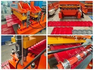 단계 타일 지붕 프로필 롤포머 지붕 시트 유약 단계 타일 만들기 기계 - Product Image 6