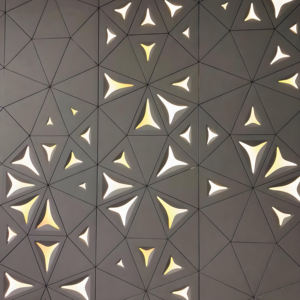 奢华3D镂空装饰光泽花卉真皮浮雕壁画墙板 - Product Image 3