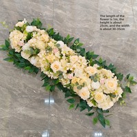 Dekorasi Pernikahan, Wisuda, Hari Valentine Buatan Tangan dari Sutra Lembut Buatan, Mawar & Hydrangea Seperti Asli, Penanda Lorong Gantung