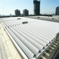 Panneau de ventilation décoratif vertical OEM ODM en aluminium thermolaqué, écologique, pour mur rideau extérieur, durable et résistant à la chaleur