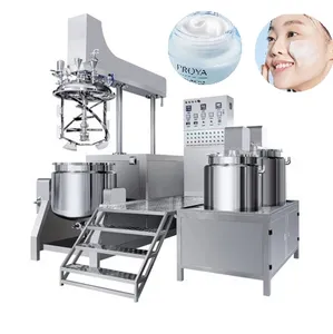 Hidrolik mengangkat krim kosmetik vakum emulffier kosmetik cair industri Mixer Homogenizer