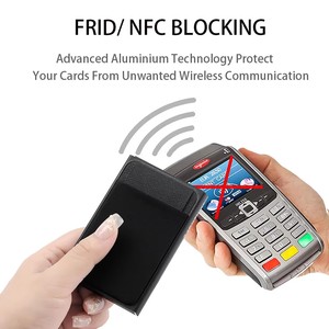 맞춤형 로고 레이저 인쇄 RFID 슬림 명함 케이스 알루미늄 신용 카드 홀더 다기능 잠금장치 없는 50G 광둥성 제조 - Product Image 6