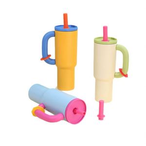40Oz Stainless Steel <b>Water</b> <b>Bottle</b> Double Wall Vacuum Insulated Tumbler With Handle and Straw for <b>Gym</b> Camping - Product Image 1