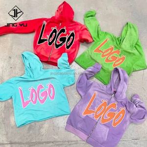 Sweat-shirts à capuche pour hommes de haute qualité, en molleton délavé à l'acide, brodés, taille plus, imprimés en relief, streetwear de créateur, personnalisés - Product Image 1