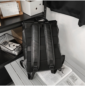 <span class=keywords><strong>Sac</strong></span> à <span class=keywords><strong>dos</strong></span> pour ordinateur portable de voyage pour hommes, grande capacité, vente en gros, design tendance, haute qualité, imperméable, en <span class=keywords><strong>cuir</strong></span> PU - Product Image 3