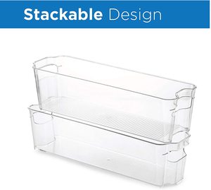Wholesale Space-Saving Plastic Fridge Organizer <strong>Kitchen</strong> <strong>Storage</strong> <strong>Boxes</strong> &amp; Bins Refrigerator Organizer Bin - Product Image 5