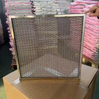Filter Udara Primer Pra-Filter Baru Bahan Stainless Steel Jaring Elektrostatik Dapat Dicuci Efisiensi 80% Panel Porositas 0.3um