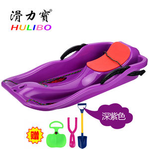 أنابيب زلاجات الثلج البلاستيكية متعددة الألوان زلاجات الثلج الشتوية الخارجية مع حبل سحب للأطفال البالغين - Product Image 6