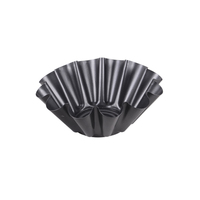 Moule à brioche antiadhésif, mini moules à tartelettes, plat en acier au carbone, écologique, compatible micro-ondes, perforé, passe au lave-vaisselle, bol à salade