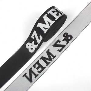 Woven JACQUARD Customized Logo <b>Elastic</b> Printed <b>Elastic</b> for Underwear Shoulder Tape - Product Image 1