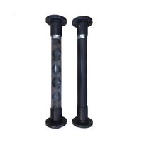 Mélangeur statique en PVC plastique haute pression de 2 pouces, mélangeur statique de pipeline pour le mélange d'eau liquide d'ozone, connexion à bride, gris