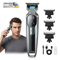 Tondeuse à cheveux professionnelle pour barbier, écran numérique LED avec peignes de guidage de 1 à 3 mm, pour des coupes de précision et des finitions soignées pour salon et toilettage masculin