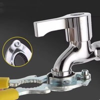 Clé professionnelle pour aérateur de robinet, pour démontage de buse d'évier, en acier au carbone, outil de réparation de plomberie pour salle de bain, vente en gros, commande en gros