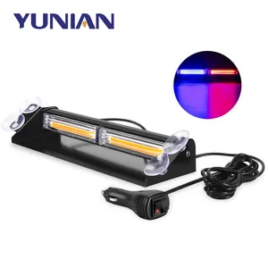 COB LED acil Strobe flaş ışığı 12V 24V yüksek yoğunluklu araç ön camı ısınma ışıkları araç Dash flaşör sinyal lambası