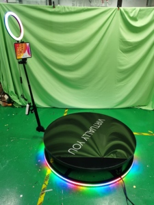 Nhanh chóng vận chuyển 80cm Photo Booth xoay 360 độ Selfie video Booth với từ xa - Product Image 6