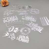 Scrapbooking coltello compleanno metallo taglio muore carta goffratura Stencil Scrapbooking biglietto di auguri fai da te artigianato Die tagli