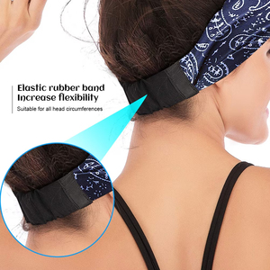 Bandeau de sport musical Bluetooth personnalisé (motif et couleur) avec écouteurs intégrés, masque de sommeil élastique en tissu anti-transpiration pour le yoga et le sommeil latéral, avec micro - Product Image 4