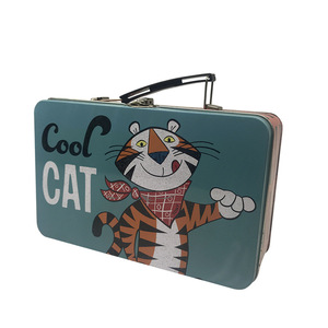 Wholesale Tin Lunch Box Handle Metal Can Lunch Tin Box