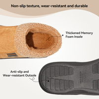 Chaussons d'intérieur pour hommes, nouvelle collection, doublure en peluche confortable et moelleuse, chauds pour l'hiver, amortissants, antidérapants et doux
