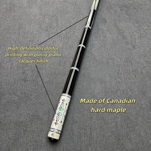 Taco de billar OMIN de alta calidad, eje de arce canadiense de 58 pulgadas, hecho a mano, con unión radial, punta de 12.75mm, con estuche para el hogar - Product Image 2