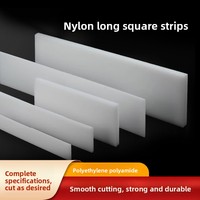 Barre carrée en nylon MC PA66/PA46 blanc, résistante à l'usure, longue tige en plastique, bloc carré robuste, plaque en plastique, modèle 006