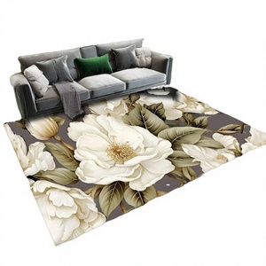 Modern <b>Abstract</b> Pattern Polyester Area <b>Rug</b> for Prayer Picnic Travel & Home Use-Washable Non-Slip Floor Covering - Product Image 3