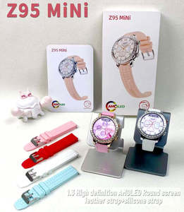 Women's Z95 <b>Mini</b> Smart Watch 1.3inch AMOLED Screen for Bluetooth Call Health Monitoring Fashionable Reloj Smartwatch Compass - Product Image 2