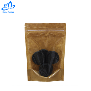 apel de Kraft marrón con cierre de cremallera de plástico Paquete de bolsa Doypack bolsa de pie recerrable loco café bolsa de té - Product Image 4