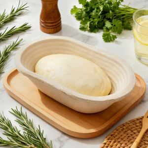 Panera de arcilla con tapa, Banneton, para hornear, con base, de acero al carbono, para masa madre, cestas, moldes ingleses, para muffins - Product Image 2