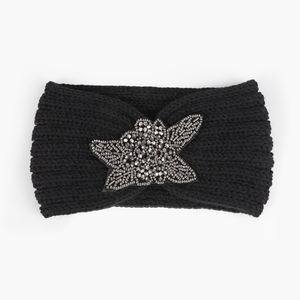 إكسسوارات شعر عمامة للسيدات كروشيه للنساء ربطة شعر ماسية واسعة ربطة رأس للشتاء دافئة مرنة من الصوف ربطة رأس محبوكة - Product Image 3