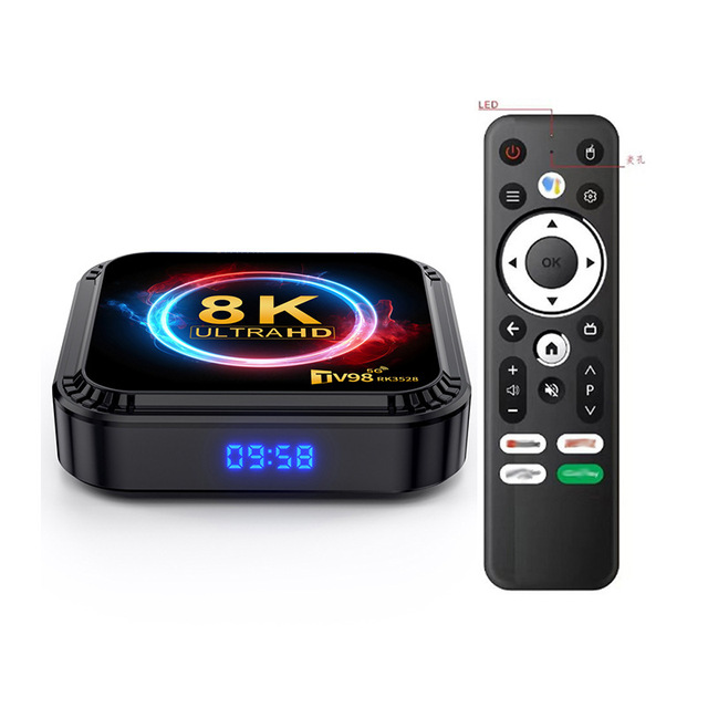 TV98 RK3528 Android 13 Set-Top Box 8K 4K HD 5G Dual WiFi for Bluetooth TV Box
