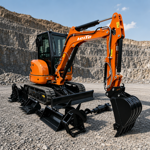 Mini Excavadora de 3.5 Toneladas, 1 o 2 Opciones de Motor, Excavadora Compacta de Orugas para Granja - Product Image 4