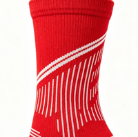 Chaussettes de compression jacquard personnalisées en gros, chaussettes de sport tricotées respirantes à séchage rapide pour la course à pied, le football et les sports