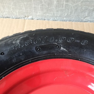 Heavy Duty 4.00-8 Pneumatic Rubber Wheel 16 Inch Inflatable Wheel Barrow Tyre and Wheel 4.80/4.00-8 Rubber <strong>Tire</strong> for <strong>Wheelbarrows</strong> - Product Image 3