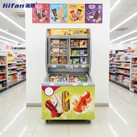 Réfrigérateur-congélateur commercial à double température, refroidissement par air, pour supermarché, vitrine réfrigérée pour fruits et légumes