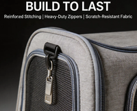Sac de transport pliable et respirant pour chat et chien, en PU Oxford, souple, de luxe, tendance, avec fermeture éclair
