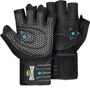 Guantes Deportivos Transpirables y Cómodos de Medio Dedo con Cierre de Cordones Diseñados para Entrenamiento con Pesas y Entrenamiento de Resistencia - Product Image 3