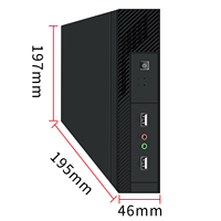 Mini PC de bureau Thin Client BKHD pour la maison et le bureau, 1 RJ45, affichage HD VGA, audio, Intel Celeron J6412, Core i3 i5 i7 2e génération, 14e génération