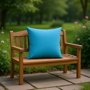 Cojín Rectangular Azul para Banco de Jardín, 59.1x19.7x2.8 Pulgadas, Tela Oxford Resistente al Agua, Uso en Todas las Estaciones - Product Image 2