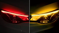 Tira de luces LED Flexible para coche, luz intermitente Universal de 60cm, color ámbar, 12V, blanco, DRL