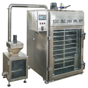 Professional Automatic Electric Smoker Oven <b>Machine</b> with Motor & Bearing 30-1000kg Capacity for Meat Fish Sausage <b>Smoking</b> - Product Image 1