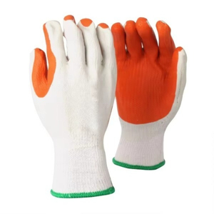 Gants de pêche au crevettes en coton T/C laminé avec caoutchouc rainuré et latex CITICITY Diamond - Product Image 1