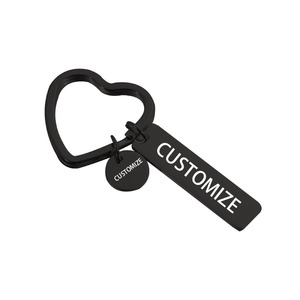 Logotipo personalizado <span class=keywords><strong>para</strong></span> chica negra Rock grabado oro nombre llaveros personalizable oro rosa escritura en blanco llaveros anillos - Product Image 4